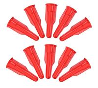 WESIEVYA 20pcs Red Sealant Nozzles Caps Set Plastic Caulk Nozzle Caps that Keep Caulking Jobs Clean and Prevent Air Getting, for Home and Professional Use