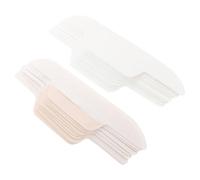 WESIEVYA 24pcs Disposable Hat Liner Sweat Pads Ultra-thin Waterproof Collar Shirt Protector Curve Shape for Meeting and Intimate Appointments