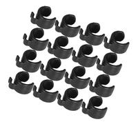 WESIEVYA 25Pcs Microphone Cable Clips Plastic Cord Clamps 25mm Diameter Mic Stand Cable Holders for Audio Wire Management and Microphone Pole Organization