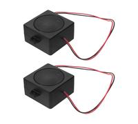 WESIEVYA 2Pcs 5W 4Ohm Tweeter Speaker Mini Loudspeaker with Single Cavity Design, Full-Range Small Audio Speaker Enclosure Compatible with TV Monitors and Advertising Machines, Wired