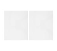 WESIEVYA 2pcs Acoustic Guitar Pickguard - Scratch Plate Self Adhesive for Acoustic & Classical Guitars 0.7mm Thick 9.8x7.9" - Bass Protection Sheet White Style 2
