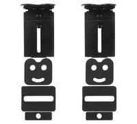WESIEVYA 2pcs Adjustable Soundbar Wall Mount Bracket Speaker Shelf Holder for Home Hotel Use Fits under Tv Stable Audio Support
