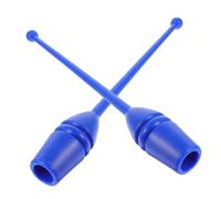 WESIEVYA 2pcs Artistic Gymnastics Sticks for Adults and Children 35cm Blue Twirling Calisthenics Bars Performing Training Dance Poles for Rhythmic Gymnastics and Gym Workout