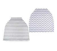 WESIEVYA 2pcs Baby Nursing Cover Multi-Purpose Blending Fabric Baby Seats Covers Safe Lightweight Breathable Wrap for Breastfeeding and Stroller Use, Suitable for Boys and Girls