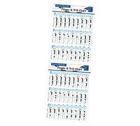 WESIEVYA 2pcs Bass Recorder Chord Learning Guide Finger Chart for Clarinet Practice Poster for Quick Reference for Students Classrooms Your Proficiency