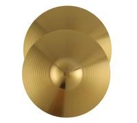 WESIEVYA 2pcs Brass Crash Cymbals for Jazz Drum Set Durable Safe and Easy to Use Drum Supplies with Sound for Drummers for Practice Sessions