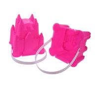 WESIEVYA 2pcs Castle Bucket Toys for Boy Girl Outdoor Portable Models Plaything for Sand Pit and Snowman Building Random Color