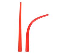 WESIEVYA 2pcs Caulk Nozzle Tips Caulking Finger Tool Epoxy Mixing Nozzle Dual Design Red Pp Material Versatile Application User-Friendly DIY Home Improvement