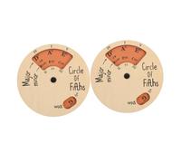 WESIEVYA 2pcs Circle of Fifths Wheel Melody Tool Musical Instrument Accessory for Easy Chord Theory Understanding Sturdy Design for Musicians Portable Instrument Supply