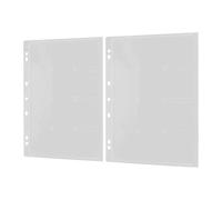 WESIEVYA 2pcs Coin Collecting Pages Acrylic Looseleaf Album with 24 Pockets Sleek Modern Design Easily Add Or Remove Coin Holders for Traveling and Meetups