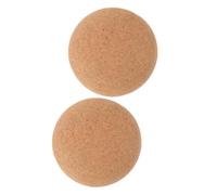 WESIEVYA 2pcs Cork Massage Balls for Muscle Relaxation and Trigger Point Therapy, High Density Yoga Massage Balls for Foot and Arms, for Relaxing Use and Exercising