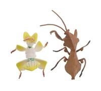 WESIEVYA 2PCS Educational Mantis for Garden Decor Insect Models for Classroom Family Learning for Museums and Science Exploration