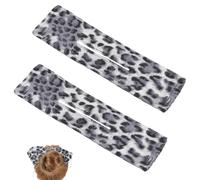 WESIEVYA 2pcs Elegant Leopard Print Fabric Hair Bun Makers for Women Lazy Hair Curlers to Keep in Place for Running and Yoga Accessories
