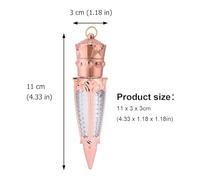 WESIEVYA 2pcs Empty Lip Gloss Bottles Small Refillable Makeup Containers Radish Shape Lip Gloss Tubes for Women with Golden and Rose Gold Colors Suitable for DIY Cosmetics Storage