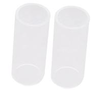WESIEVYA 2pcs Glass Guitar Slides Standard Guitar Slide Fretboard Protector for Professional Players
