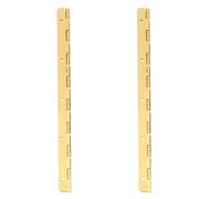 WESIEVYA 2pcs Golden Zinc Alloy Door Hinges Rust Resistant Cupboard Hinges Easy to Install Furniture for Shoe Cabinet and Bookcase