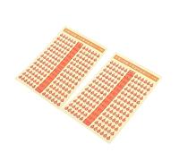 WESIEVYA 2pcs Guitar Fretboard Decals Guitar Learning Decal Scale Sticker Fretboard Inlay Stickers Scale