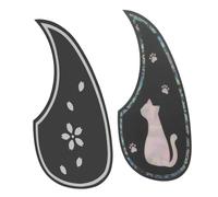 WESIEVYA 2pcs Guitar Pickguard for Acoustic Folk Guitars Protective Scratch Guard Plate Smooth Surface