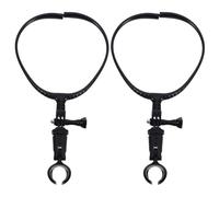 WESIEVYA 2pcs Handsfree Hands Microphone Holder: Flexible Neck Microphone Stand Hands-Free Mic Support for Stage Host Musician Acoustic Instrument Broadcasting