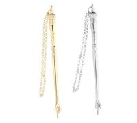 WESIEVYA 2pcs Jewish Bible Reading Pointer Chain Metal Finger Tool for Reading Elegant Design for Bar Mitzvah Accessory for Scripture Study
