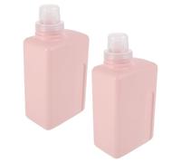 WESIEVYA 2pcs Leak-proof Storage Bottle Shower Gel Container Refillable Travel Containers Large Capacity Sub Bottle Liquid Dispenser for Laundry Room Travel Size Shampoo Hdpe Pink