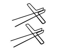 WESIEVYA 2pcs Metal Music Book Clips Sheet Music Clip Note Clamps Reading Book Holder Black