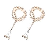 WESIEVYA 2pcs Muslim Prayer Beads: Tasbih Counter Beads Islamic Worship Religious Jewelry - Beaded Rosary Bracelets For Men And Women Meditation Worship