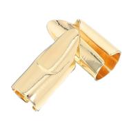 WESIEVYA 2pcs Nail Cover Ring Fingertip Rings Golden Metal Elegant Ancient Egyptian-inspired Modern Punk Stylish Pairing Comfortable Wearing Experience Women Party Cosplay