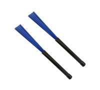 WESIEVYA 2pcs Nylon Jazz Drum Brushes Set Lightweight and Sturdy Percussion Accessories for Snare Drum and Set Comfortable Handle for Easy Playing for Musicians The Go