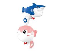 WESIEVYA 2pcs Ocean Themed Shark and Pufferfish Water Soaker for Pool Spray Guns for Summer Beach Games and Outdoor Fun Enhances Motor Skills and Hand Eye Coordination