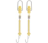 WESIEVYA 2pcs Plastic Spring Balance Scales with Easy to Read Markings and High-precision Reading, 0.5kg Cylinder Spring Scales for Physics Experiments and Field Applications Random Color