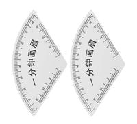 WESIEVYA 2pcs Pvc Eyebrow Drawing Aid Ruler Makeup Eyebrow Shaping Symmetry Ruler for Makeup