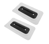WESIEVYA 2pcs Pvc Surfboard Fin Mount Dock with 9-inch Base, Lightweight and Secure Attachment Fin Slot for Paddleboard and Longboard, for Fishing and Competition Training