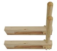 WESIEVYA 2pcs Ratchet Noise Maker Fun Boys and Girls Noise Making Toy for Sporting Events and Early Education Safe Wood Rotary Castanet for Boys and Girls