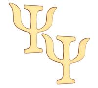 WESIEVYA 2pcs Retro Psychology Brooch Pins Creative Letter Symbol Alloy Accessories for Clothing Hats and Sweaters Unique Decorative Pins for Men and Women