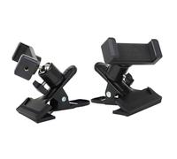 WESIEVYA 2pcs Rotating Guitar Phone Holder for Live Streaming Teaching Clip Mobile Stand for Guitar Bass Ukulele Easy to Install Music Accessory