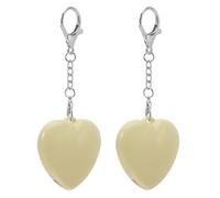 WESIEVYA 2pcs Sensor Touching Activated Lamp Heart Shape Bag Light with Bright Illumination Abs Material Mini Design Elegant Silhouette Sleek Style for Women Late-Night Errands