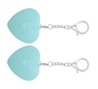 WESIEVYA 2pcs Sensor Touching Activated Lamp Mini Heart Shape Night Lamp Compact Clip-on Versatility Abs Material Elegant Silhouette Sl esign Light up Heart Keychain for Women Evening