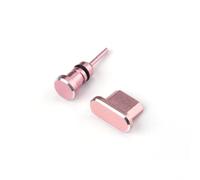 WESIEVYA 2pcs Set Micro USB Port Plug and 3.5mm Headphone Jack Plug for Phones Golden Space Aluminum Alloy with Carrying Case Simple Storage Solution and Fit for Daily Use