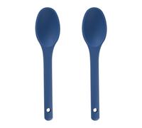 WESIEVYA 2pcs Silicone Cooking Spoon Set with Comfortable Handle and Easy to Store Design, Non-Stick Ladle for Family Kitchen and Cooking, Simple Style with Delicate Appearance