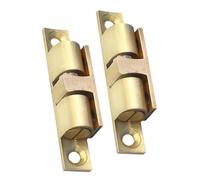 WESIEVYA 2pcs Solid Brass Ball Roller Catches Cabinet Door Ball Tension Latch Adjustable Tension Suitable for Humid Conditions for Wardrobe and Cabinet Doors