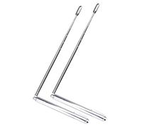 WESIEVYA 2pcs Stainless Steel Divining Rods Portable Dowsing Rods for Water Detection Easy to Carry Outdoor Divining Accessories with Simple Shape
