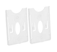 WESIEVYA 2pcs Transparent Car Windshield Card Holder with High-strength Suction Cups Stable and Secure Toll Pass Permit Holders for Vehicle Windscreen Easy Installation and Firm Grip