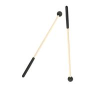 WESIEVYA 2pcs Wooden Handle Drum Mallets Soft Tongue Drumsticks for Percussion Kit