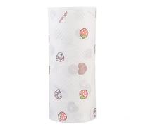 WESIEVYA 2rolls Kitchen Roll Paper Oil Absorption Napkins Disposable Household Paper Towels Super Absorbent Tear-resistant for Cleaning Wiping and Daily Use