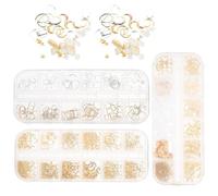 WESIEVYA 3 Boxes Alloy Epoxy Resin Fillers DIY Accessories Glossy Surface Rust Resistant Mixed Themed Resin Fillers Dangle