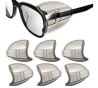 WESIEVYA 3 Pairs Tpu Protective Eyeglasses Side Shields Easy to Install Safety Protection Wings for Glasses Frame Side Shield Accessories