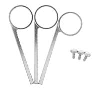 WESIEVYA 3 Sets Metal Trumpet Slide Valve Finger Rings with Screws, Ergonomic Comfort and Durability, Suitable for Jazz Practice and Live Stages, Silver Musical Instrument Accessory