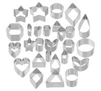 WESIEVYA 30pcs Stainless Steel Clay Earring Cutters for Polymer Clay Jewelry Making Kit, Portable and Light Weight Tools for DIY Earring Crafting with Unique and Beautiful Design