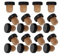 WESIEVYA 30pcs Wood Bottle Plugs 19mm T-Shaped Wine Replacement Corks Reusable and Airtight Stoppers for Glass and Wine Bottles, for Storing and Bar Use
